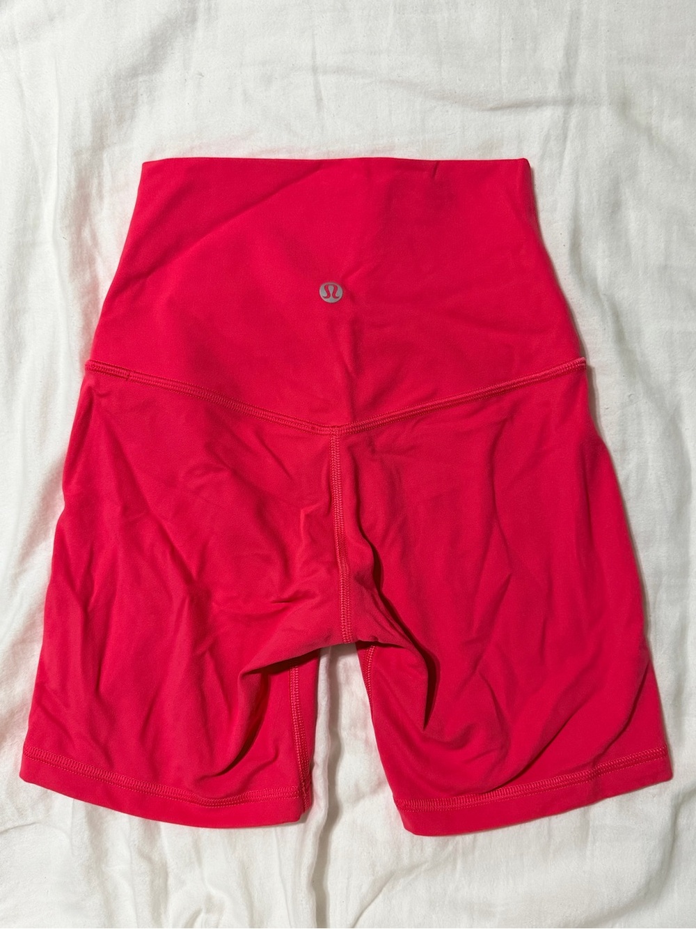 lululemon athletica High-Rise Bike Shorts in Bright Pink